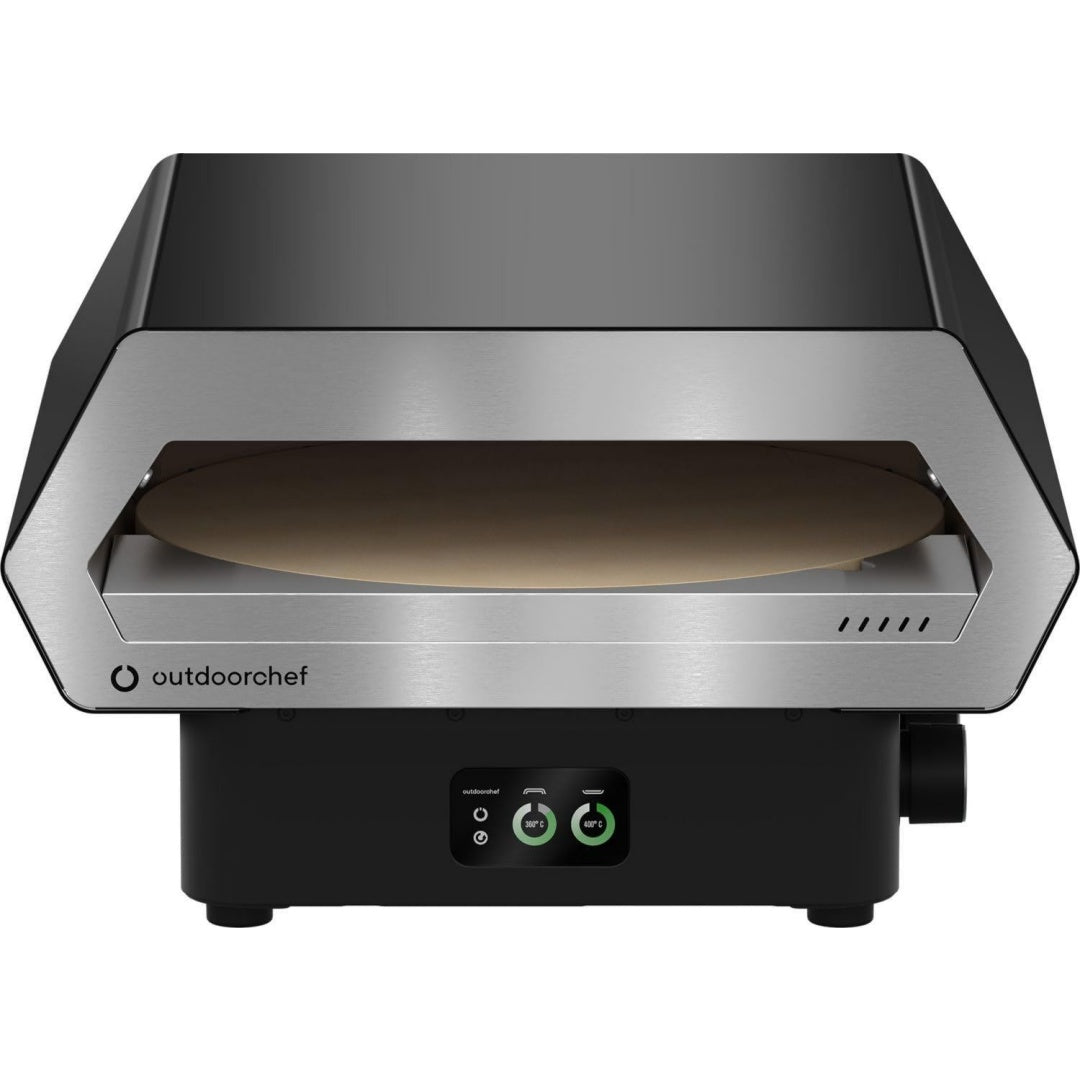 PRISMO 420 G Gas-Pizzaofen bis 450 C Rot automatisch rotierender Pizzastein 42 cm Booster-Brenner