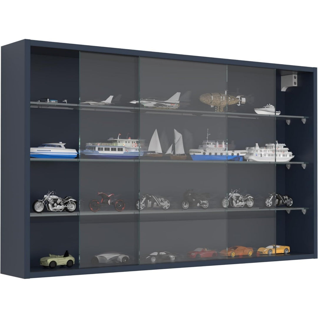 Drivalo XL Glasvitrine zum Aufhaengen 60 x 100 x 15 cm modernes und platzsparendes Design