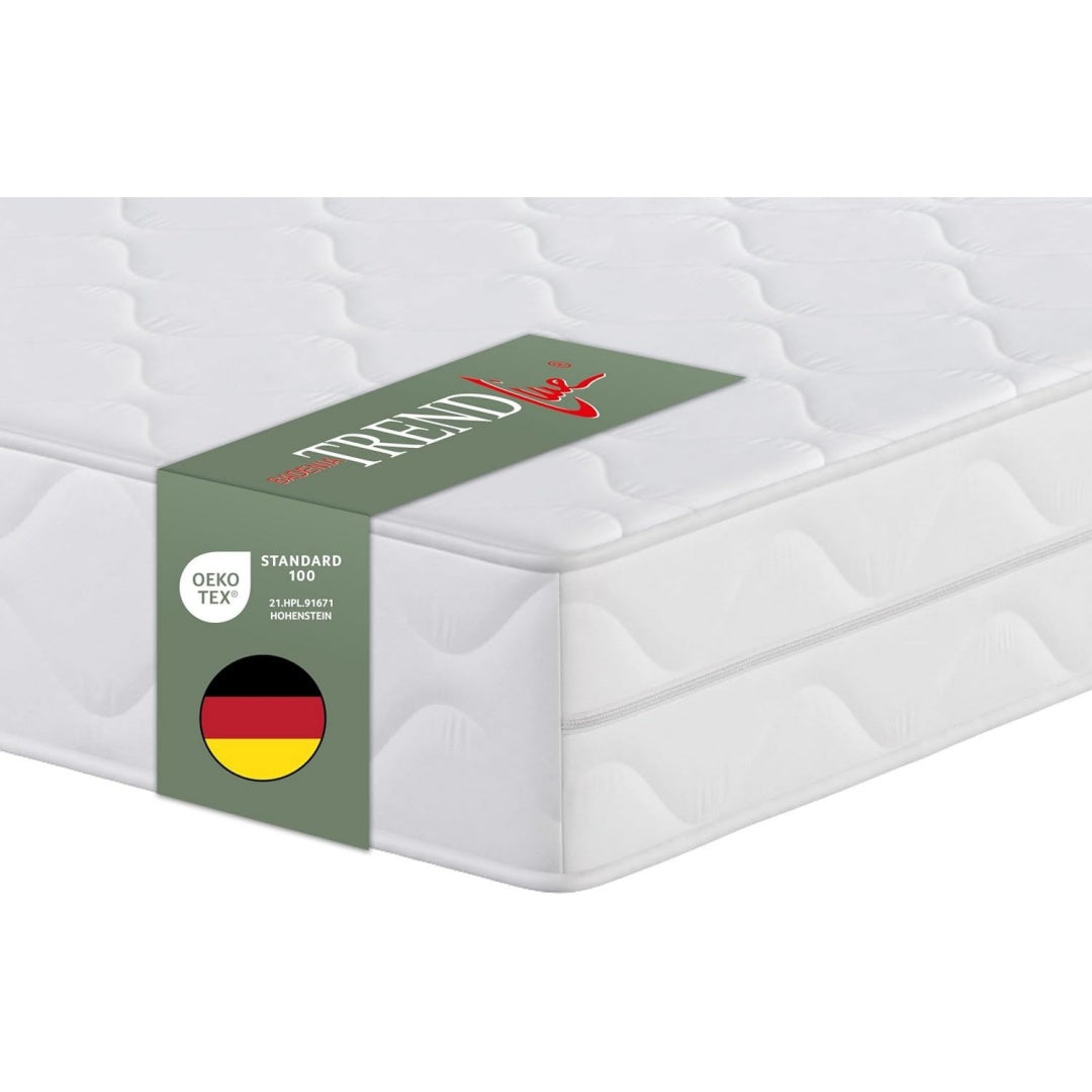 Trendline BT 100 2 in 1 orthopaedische 7-Zonen Komfortmatratze 140 x 200 cm Haertegrad 2 und 3 Oko-Tex zertifiziert
