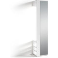 Flurgarderobe Weiss matt Spiegel Kleiderstange Ablage