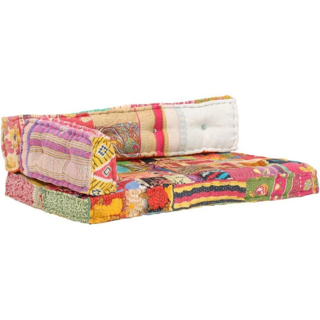 Palettensofa-Auflage Stoff Patchwork Mehrfarbig
