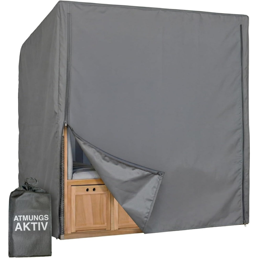 Schutzhuelle Strandkorb Abdeckhaube Aero Protect Size XXL Groesse (BxTxH) Strandkorbabdeckung 3-Sitzer Strandkoerbe atmungsaktiv winterfest